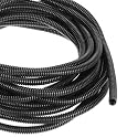 DMiotech 33ft Wire Loom Split Tubing 1/4 Inch(6.5 mm) ID Black