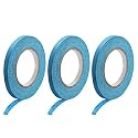 DMiotech 3Pcs 0.28 inch x 21 Yards Masking Tape Painters Tape Rolls for Crafts, Labeling, DIY Decorative Light Blue