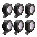 DMiotech 6Pcs 1 inch x 21 Yards Masking Tape Painters Tape Rolls for Crafts, Labeling, DIY Decorative Black