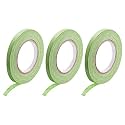 DMiotech 3Pcs 0.28 inch x 21 Yards Masking Tape Painters Tape Rolls for Crafts, Labeling, DIY Decorative Light Green