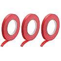 DMiotech 3Pcs 0.4" x 21 Yards Masking Tape Painters Tape Rolls Red