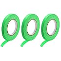 DMiotech 3Pcs 0.4 Inch x 21 Yards Masking Tape Painters Tape Rolls for Crafts, Labeling, DIY Decorative Dark Green