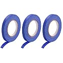 DMiotech 3Pcs 0.4" x 21 Yards Masking Tape Painters Tape Rolls Dark Blue