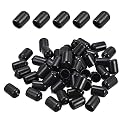 DMiotech 3/8" ID Black Screw Thread Protectors Rubber End Caps Bolt 50Pcs