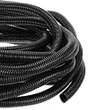 DMiotech 50ft Wire Loom Split Tubing 1 1/4 Inch(31.8 mm) ID Black