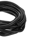 DMiotech 50ft Wire Loom Split Tubing 3/4 Inch(19 mm) ID Black