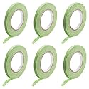 DMiotech 6Pcs 0.28 inch x 21 Yards Masking Tape Painters Tape Rolls for Crafts, Labeling, DIY Decorative Light Green