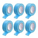 DMiotech 1 Inch x 21 Yards Masking Tape Painters Tape Rolls 6Pcs,Light Blue