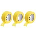 DMiotech 6Pcs 1 inch x 21 Yards Masking Tape Painters Tape Rolls for Crafts, Labeling, DIY Decorative Yellow