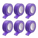 DMiotech 1 Inch x 21 Yards Masking Tape Painters Tape Rolls 6Pcs,Purple