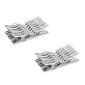 Dmitry Stainless Steel Multipurpose Clothe Clips - Set of 24