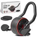 DMoose Fitness Ab Roller Wheel with Elbow Support &amp; 2 Knee Pads - Abdominal Exercise Trainer for Core Strength Training - Ultimate Abs Workout Equipment for Home and Gym - Ab Machine for Men &amp; Women