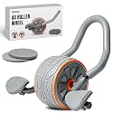 DMoose Fitness Ab Roller Wheel with Elbow Support & 2 Knee Pads - Abdominal Exercise Trainer for Core Strength Training - Ultimate Abs Workout Equipment for Home and Gym - Ab Machine for Men & Women