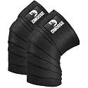 DMoose Fitness Knee Sleeves for Weightlifting with 2 Straps & Gym Bag - 7mm Compression Sleeve for Joint Stability & Squats