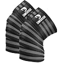 DMoose Fitness Knee Sleeves for Weightlifting with 2 Straps & Gym Bag - 7mm Compression Sleeve for Joint Stability & Squats