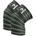 DMoose Fitness Knee Sleeves for Weightlifting with 2 Straps & Gym Bag - 7mm Compression Sleeve for Joint Stability & Squats
