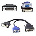 DMS 59Pin Male to 2 VGA DVI Displayport HDMI-Compatible Female Splitter Extension Cable Adapter(59Pin-DVI VGA)
