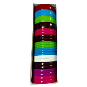 DMS RETAIL Multicolor Plastic Bangles for Silk