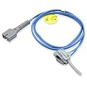 DMS Rubber Nellcor Oximax Compatible SpO2 Probe Sensor Cable for Neonatal (Blue, 1 m)