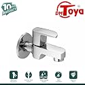 Alive Splash Free Brass Bib Cock Tap Wall Mounted Kitchen and Bathroom Tap with 10 Year Warranty