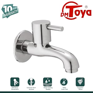 civic splash free brass bib cock tap wall mounted kitchen and bathroom tap with 10 year warranty