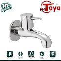 Civic Splash Free Brass Bib Cock Tap Wall Mounted Kitchen and Bathroom Tap with 10 Year Warranty