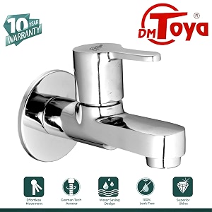 fusion splash free brass bib cock tap wall mounted kitchen and bathroom tap with 10 year warranty