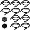DMX Cable 6.5 ft, 10 Pack Flexible 3 Pin XLR Male Female Cables Wire