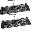 DMX512 DJ Controller 384CH DMX Cotroller Use for Program Editing of Bar Club Live Lights Show Support 30 Banks 8 Scenes 24 fixtures Stage Lighting Console(2 Pack)