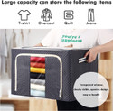 DN BROTHERS STORAGE BAG fabric Living Box - Wardrobe Organizer, Storage Boxes for Clothes with Zip DN05 Quilt Storage Box Folding Wardrobe Fabric Extra Large 66L Storage Bag DN29