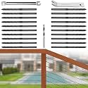 DN Mate Black Cable Railing Kit Swage Lag Screws 20Pack for 1/8" Cable