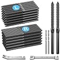 DN Mate Black Cable Railing Kit Swage Lag Screws 200Pack for 1/8" Cable