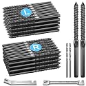 DN Mate Black Cable Railing Kit Swage Lag Screws 100Pack for 1/8" Cable