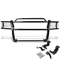 DNA MOTORING GRILL-G-017-BK Mild Steel Alloy Front Bumper Brush Grille Guard Compatible with 97-04 Dakota, 98-03 Durango