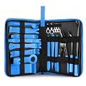 DNA MOTORING TOOLS-00247 Car Trim Removal Tool Kit, Clip Plier Upholstery Remover Set for Auto Door Panel Audio Dashboard, with Storage Bag,Blue