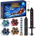 DND Dice Advent Calendar 2026,24 Days Xmas Gift for Dungeons & Dragons Fans