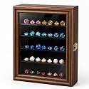 DND Dice Display Case for 35 Dice, 5-Tier Wall Dice Holder, Burnt
