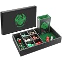 DND Dice Tray &amp; Tower Storage Box, 4 in 1 D&amp;D Dice Holder Case (Dice Rolling Tray, Dice Roller Tower, Dice &amp; Miniature Storage), Great RPG Accessories Gifts for Dungeons and Dragons MTG DM &amp; Player