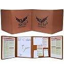DND DM Screen 5e Dungeon Master Screen Deluxe Leather 4-Panel Customizable Magnetic Panel Game Master Screen with Magnetic Stickers, for Dungeons and Dragon, Pathfinder