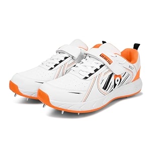 DNINE Bolt Men Bowling Spikes Cricket Shoe