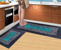 DNSHJI Cotton Kitchen Mat Multicolor Pack of