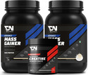 DNUTRIXN Advance Mass Gainer with High Protein+ Creatine Monohydrate | Muscle Strength Weight Gainers/Mass Gainers (2 kg, 100 g, Vanilla Ice Cream)