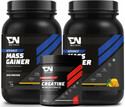 DNUTRIXN Advance Mass Gainer with High Protein+ Creatine Monohydrate | Muscle Strength Weight Gainers/Mass Gainers (2 kg, 100 g, Mango Delight)