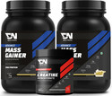 DNUTRIXN Advance Mass Gainer with High Protein+ Creatine Monohydrate | Muscle Strength Weight Gainers/Mass Gainers (2 kg, 100 g, Malai Kulfi)