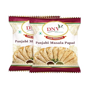 dnv tasty amp spicy urad punjabi masala papad 200gm pack of 2-400gm 200g x 2