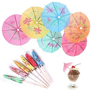 dny cocktail umbrellas for drinks  100 pcs colorful paper parasols  mocktail toppers for diwali parties  bar decor luau theme festive drink decoration accessories