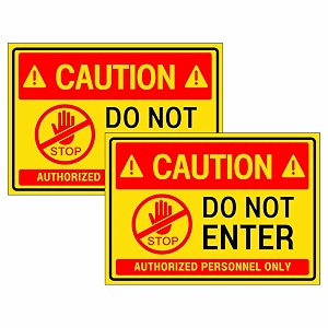 do not enter sign sticker board 205 x 145 cm  pack of 2 safety warning sign  peel amp stick or screw fix  waterproof indoor outdoor signage warning no entry-do not enter medium -205 x 145 cm