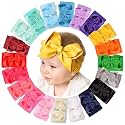 doboi Baby Girl Headbands Colorful Ribbon Bows with Nylon Headbands