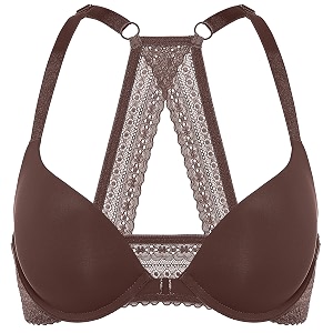 DOBREVA Womens Push Up Bra Front Closure
