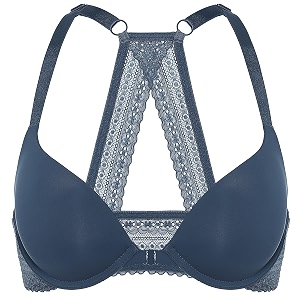 DOBREVA Womens Push Up Bra Front Closure